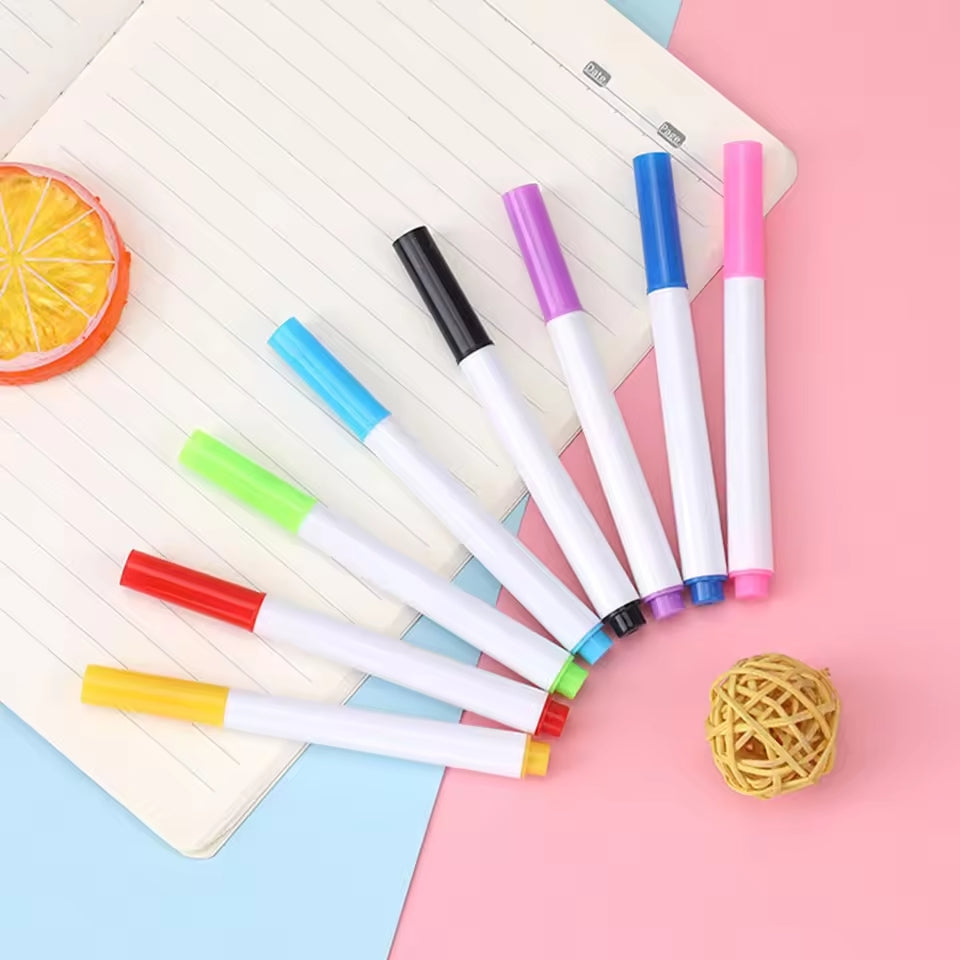 Pack of 8 colored felt-tip pens